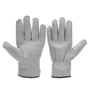 Apex Safety Heavy Duty Industrial Safety <b>Gloves</b> Split Leather Palm Back Keystone Thumb Double Stitched Unlined Riggers - Product Image 1
