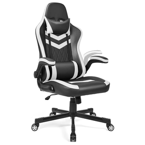 Échantillon gratuit Fauteuil pivotant inclinable pour joueur de course sportive Meilleur dossier haut en cuir noir pour enfants Chaise de jeu Pubg Ultra Anime - Product Image 1