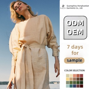 Tùy Chỉnh Bohemian Dài Tay Áo Maxi Backless Cotton Và Linen Ăn Mặc Thanh Lịch Chất Lượng Cao Phụ Nữ Boho Linen Bông Ăn Mặc Cho Phụ Nữ - Product Image 1