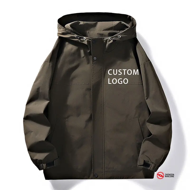OEM Custom Design Waterproof hiking Jacket Custom print logo Softshell Hooded Unisex Winter for windbreaker Men Outdoor Jacket