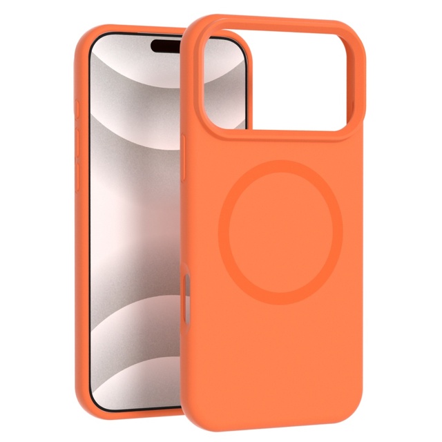 Premium Magnetic Liquid Silicone Protective Case Anti-Fingerprint Shockproof Frosting TPU+PC for 17 Pro Max & Air