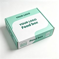 Boîte en carton pour chips en gros avec séparateur, boîte d'emballage pour hamburgers et snacks avec impression de logo, boîte alimentaire pour chocolat