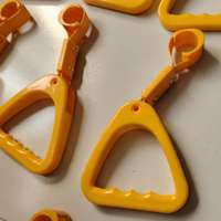 Poignée de bus triangulaire jaune, sangle de maintien antidérapante pour bus, métro, train, transport en commun, accessoire de sécurité