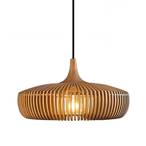 Lampada a Sospensione in Legno Nordico Lampadario in Legno Naturale per Isola <span class=keywords><strong>Cucina</strong></span> Sala da Pranzo <span class=keywords><strong>Soggiorno</strong></span> Caffè Bar <span class=keywords><strong>Arredamento</strong></span> Casa - Product Image 1