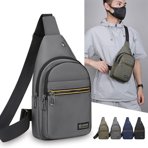 Men's Crossbody <b>Bag</b> Nylon Water Resistant Multi Compartment Chest <b>Bag</b> For Leisure Travel Spring 2025 - Product Image 5