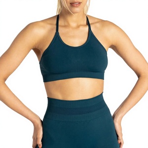 Sujetadores Deportivos de Yoga de Primera Clase para Mujer, Transpirables, Reversibles, de Soporte Medio, Ecológicos, de Secado Rápido, con Logotipo Frontal para Correr al Aire Libre - Product Image 1