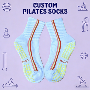 High Quality Custom Pilates Yoga Grip <b>Socks</b> Pilates <b>Socks</b> Women Grip <b>Socks</b> Custom Logo Wholesale - Product Image 2