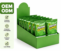 Gummies protéinés à marque privée, nutrition sportive, soutien musculaire, sans sucre, gummies naturels, OEM ODM