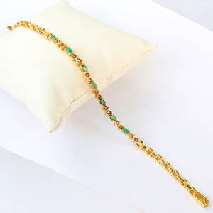 Real Diamond Gold Classic Tennis Bracelet for Women Handmade Bulk Product Fine <b>Jewellery</b> Gift Party - Product Image 2