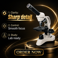 Phenix PH35 Series 40X-1600X Monocular Biological Student Microscope OEM/ODM Supported Factory Price for High School Kids