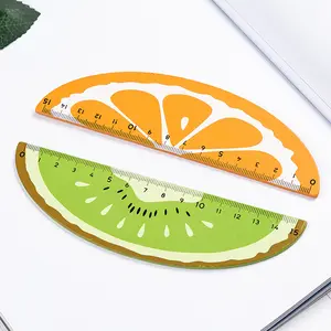 New Designer Fruit Promotion Gifts Wooden Ruler for Children Back to School Fruit Shape Measuring Tools Ruler
