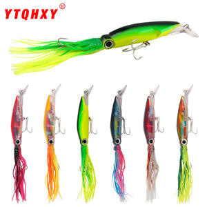 Señuelo de pesca Ytqhxy Squid Lure de 23 cm y 38 g, cebo de aguas medias con bigotes para pesca en el mar, peces de agua salada - Product Image 1