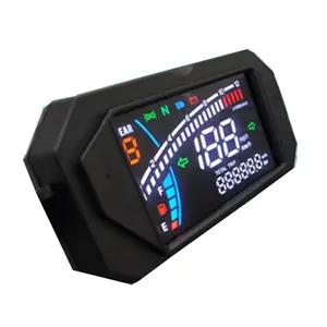 NO.63 Speed Meter Klok Instrument Led Lcd Snelheidsmeter Digitale Kilometerteller Toerenteller Concurrerende Prijzen Motorfiets Onderdelen Talrijke