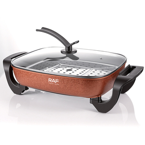 Olla <span class=keywords><strong>El</strong></span>éctrica RAF de 1500W con Revestimiento Antiadherente, Alta Capacidad y Control de Perilla para Cocinar en Familia - Product Image 5