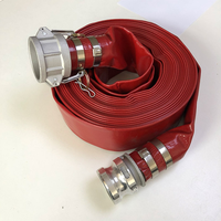 Tuyau plat robuste rouge de 2 pouces, 3 pouces, 4 pouces, 6 pouces