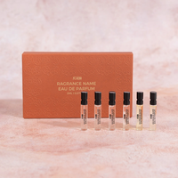 Ensemble de flacons d'échantillons de parfum vides personnalisables de 2 ml, 3 ml, 5 ml avec boîte en papier pour la personnalisation de la marque