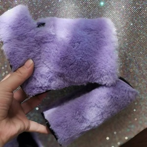 Slip-on <b>Soft</b> Fur Comfortable High Heel Outdoor Breathable Sandals Open Toe 2022 Spring Summer Women Thick Platform Size 47 - Product Image 5