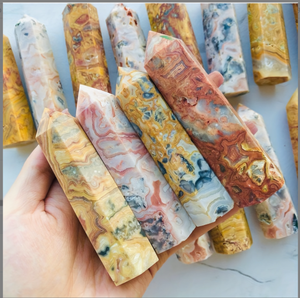 Vente en gros : Agate Crazy Tower/Sphère [Boho] – Pierre décorative sculptée en cristal pour attirer la richesse, pierre concassée - Product Image 1