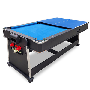 Table de <span class=keywords><strong>billard</strong></span> 4-en-1 de 7 pieds avec hockey sur air, table à manger et table de tennis de table pour adultes - Vente en gros - Product Image 2