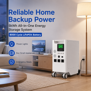 ระบบจัดเก็บพลังงานแสงอาทิตย์ออลอินวัน 5kW 5.12kWh 8000 รอบการใช้งาน พร้อมระบบสำรองไฟบ้านในตัว แรงดันไฟฟ้าระบบ 51.2V รับประกันประสิทธิภาพสูง - Product Image 4