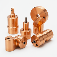 Electrodos Conductivos de Cobre de Alta Precisión, Mecanizados por CNC, Personalizados para Equipos Industriales de Transferencia Térmica y Eléctrica