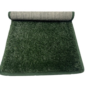 Hanwei màu xanh lá cây Pet Turf cỏ nhân tạo cho vật nuôi thân thiện với cỏ cho chó giả cỏ cho chó - Product Image 4
