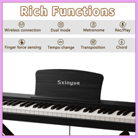 Upright Electronic Piano Digital 88 Keys Piano Keyboard Piano Electronic