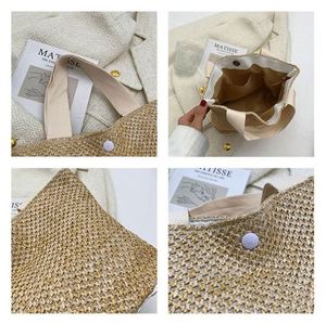 Bolso de Playa de Rafia Hecho a Mano, Mini Bolso Tote de Hombro para Mujer - Product Image 2