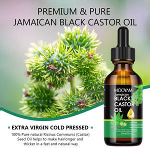 Aceite de Ricino Negro Orgánico, Aceite Esencial para el Cuidado de la Piel, Masajes, Cuidado del Cabello, Cejas, Pestañas y Uñas con Aroma Fresco - Product Image 3