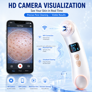 Custom Logo Visual <b>Vacuum</b> Blackhead Remover with Heating Function Adjustable 5 Levels of Suction Power <b>Vacuum</b> Blackhead Removal - Product Image 3