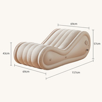 Canapé gonflable automatique avec pompe intégrée, chaise longue gonflable portable, canapé d'extérieur