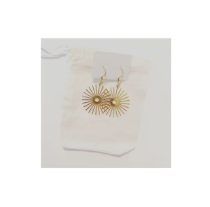 Pendiente de latón de diseño de moda encantador Venta caliente Pendientes de joyería de moda Pendientes de oro para niña con venta caliente - Product Image 1