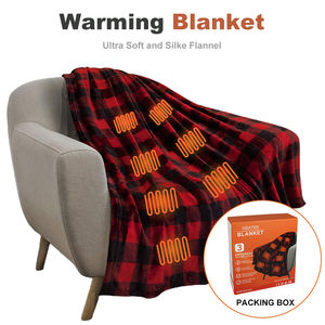 Eco-friendly Electric Quilted Throw <strong>Blanket</strong> with Heating Wire and Sherpa Fleece USB Powered Customizable for Winter Use - Product Image 6