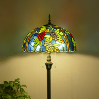 Lampe de sol en verre teinté artisanal rétro turque marocaine, style méditerranéen, pour salon, chambre, villa, hôtel