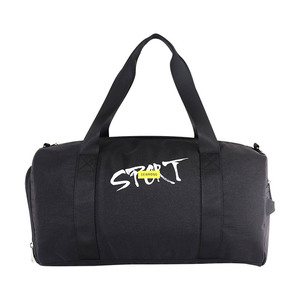 Bolsa Deportiva Resistente al Agua para Hombre, Estilo Americano, para Viajes y Turismo, con Compartimento para Zapatos, Personalizada, Negra, para Fútbol, Gimnasio y Deportes - Product Image 2
