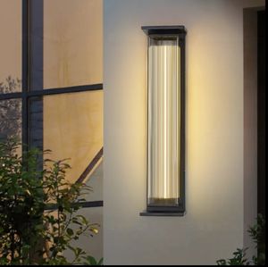 Appliques murales d'extérieur étanches IP65 à rayures pour cour, <span class=keywords><strong>garage</strong></span>, porche, balcon, chemin de villa, <span class=keywords><strong>chemins</strong></span> de jardin - Product Image 5