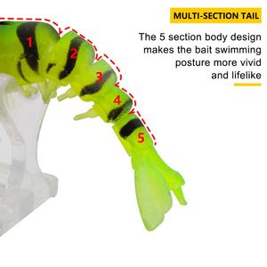 Esca flessibile Hunthouse con occhi 3d Soft <span class=keywords><strong>gamberetti</strong></span> <span class=keywords><strong>esche</strong></span> <span class=keywords><strong>esche</strong></span> <span class=keywords><strong>esche</strong></span> da pesca con gancio di piombo - Product Image 4