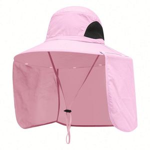 Chapeau Visière Anti-UV à Large Bord avec Cache-Cou Amovible et Ouverture pour Queue de Cheval – Idéal Jardinage, Pêche, Randonnée – Cadeau Promotionnel - Product Image 3