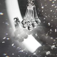 Ornements suspendus en forme de goutte d'eau et de pluie en verre cristal transparent Belight, pour lustres, décorations de Noël, fêtes d'hiver et mariages