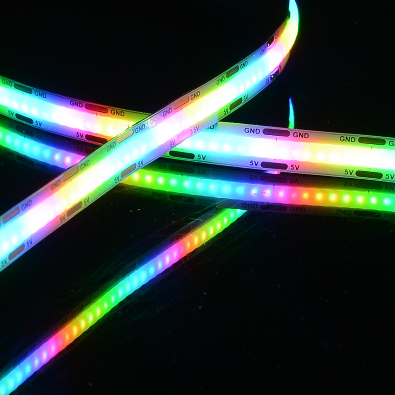 Factory sales High Quality Dc5v 1008 Leds/m Magic Color Flexible Fcob Led Strip for decoration