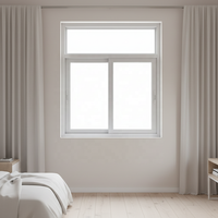 Perfil de Plástico Extruido de Vinilo, Diseño Moderno, Puertas y Ventanas de UPVC para Uso en Hoteles, Correderas, Plegables Horizontales, Insonorizadas