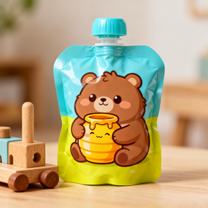 Caño reciclable personalizado bolsa fruta fresa Leche de Coco embalaje a prueba de humedad bolsa de envasado al vacío - Product Image 1