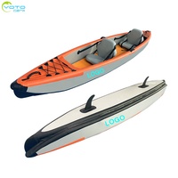 Tendance 2 personnes DWF point de chute PVC gonflable Kayak canoë pour adultes/enfants en plein air à la dérive bateau à rames