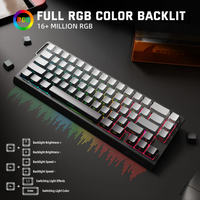 Attack Shark X68 PRO HE Mechanical Gaming Keyboard Hall Effect Magnetic Switch 8K Polling Rate RGB Backlit 3-Mode Wireless