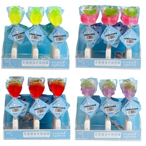 Venta <span class=keywords><strong>al</strong></span> por mayor de caramelos para niños sin azúcar LED Flash Dulces <span class=keywords><strong>Al</strong></span> Por Mayor forma de uvas piruleta palo luminoso piruleta 20G * 24 - Product Image 3