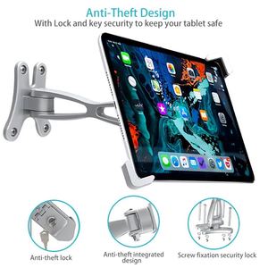 Diebstahls icherung Aluminium legierung Flexible Schraube Wand halterung Sicherheits schloss <span class=keywords><strong>Tablet</strong></span> PC-Halter für Pad 7 "-11" - Product Image 4