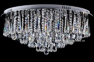 Miboxer — plafonnier en cristal chromé en acier inoxydable, design moderne, montage en surface sur panneau, luminaire décoratif de <span class=keywords><strong>plafond</strong></span>, idéal pour une cuisine - Product Image 2