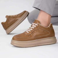 Scarpe Casual Unisex con Suola Spessa per Aumentare l'Altezza, Tomaia Traspirante in Microfibra, Assorbimento degli Urti, Fornitura OEM di Fabbrica