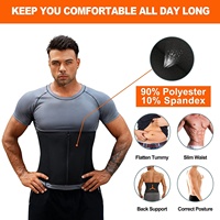 Corsé de neopreno Youfei para hombre, deportes, Fitness, cremallera, sudor rápido, buceo, faja Abdominal, Spandex, pecho, sudor rápido, moldeador de buceo