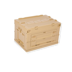 LARIBON Wholesale Collapsible Storage Bins Plastic Folding Outdoor Foldable Camp Crates Boxes